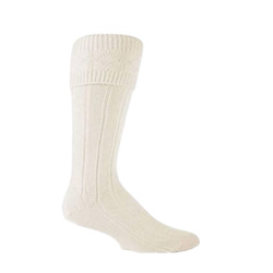 Cream Kilt Socks (Hose)