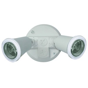 Twin Lamp Holder Pack (White) Security Lighting