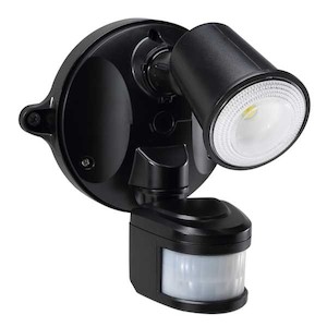 LED Spotlight 10W with Motion Sensor (Black) Security Lighting