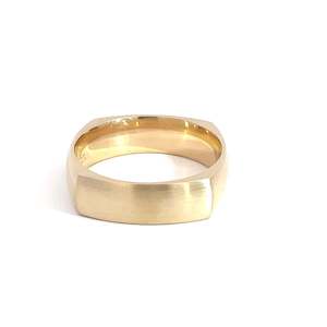 9ct Yellow Gold Square Band