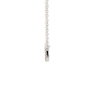 Sterling Silver Petite Horseshoe CZ Necklace