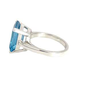 Sterling Silver Swiss Blue Topaz Ring