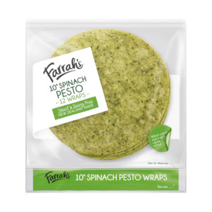 Farrahs Spinach Pesto Wraps