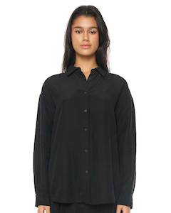 Womens Shirts: ALIX DAY SHIRT BLACK