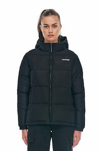 Womens Down Jackets: WMNS HUFFER PUFFER JKT BLACK