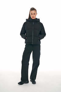 Womens Down Jackets: WMNS BLOCK DOWN JKT BLACK