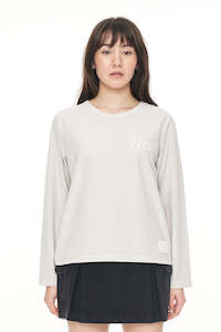 Women S Long Sleeves: SUEDE MESH LS TEE MOONROCK