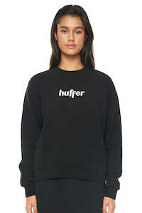 Wmns Slouch Crew/hanger Black