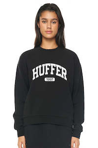 Womens Hoods Crews: WMNS COURT CREW/3 POINTER BLACK