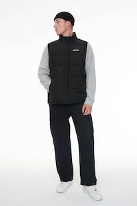 MENS HUFFER PUFFER VEST BLACK