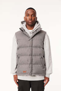 Mens Jackets: MENS CLASSIC DOWN VEST HRGBONE GREY