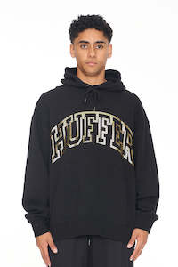 Hoods Crews: BLOCK HOOD 350/OUTLINED BLACK/GOLD