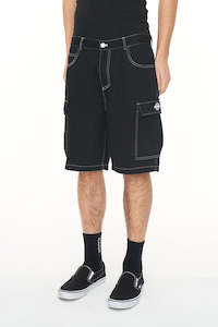 Cargo Canvas Short/world Black/white