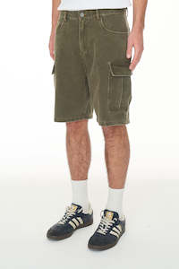 Mens: CARGO CANVAS SHORT KHAKI