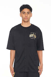 BASEBALL SHIRT/PILlAR BLACK/GOLD