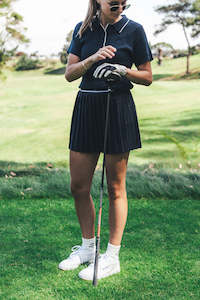 Birdie Pleated Golf Skort Navy