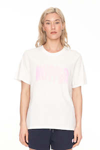 Womens T Shirts: CLASSIC TEE 170/SUNDAE CHALK