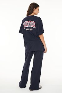 Wmns Slouch Tee/champ Navy