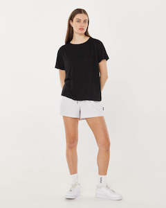 Women S Short Sleeves: WMNS BOYFRIEND TEE BLACK