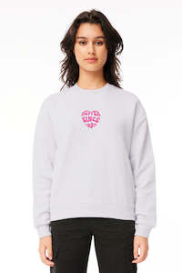 Wmns Slouch Crew/heart U Grey Marle