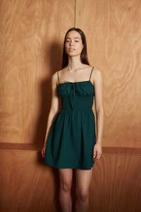 Dresses: CRUISE EDEN MINI DRESS JEWEL GREEN