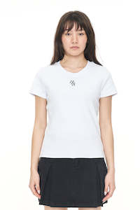 WOMENS HFR RIB SLIM TEE WHITE