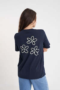 Womens T Shirts: CLASSIC TEE 170/NU BOMBE MIDNIGHT