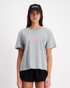 Women S Short Sleeves: STELLA TEE/CREAM GREY MARLE