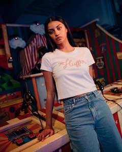 Women S Short Sleeves: BABY TEE 185/RODEO CLUB CHALK