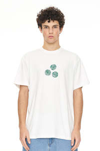 Mens T Shirts: SUP TEE 190/WANAKA 3 BALL CHALK