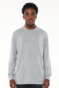 MERINO LS SUP TEE GREY MARLE