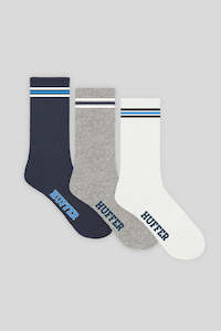 Accessories: HIGH ROLLER SOCK 3 PACK MULTI