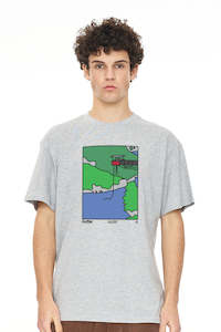 Mens Sup Tee/bungy Grey Marle