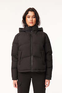 Huffer Puffer: WMNS BLOCK DOWN JKT BLACK