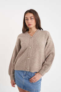 KENDALL CARDIGAN OAT MARLE