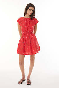 Marina Bri Minidress Ruby Red/pink