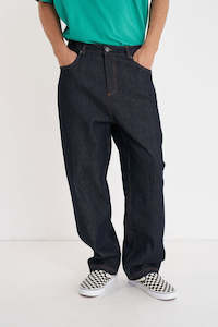 Block Denim Emb Pant/olde Indigo