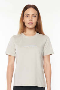 Womens T Shirts: WMNS COURT TEE/TRAIL DUNE