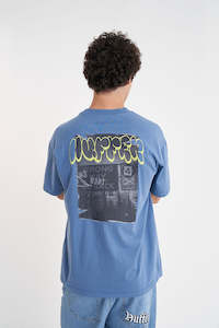 Block Tee 220/sticker Denim Blue