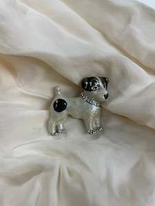 Kiwi Craft Brooch - Puppy with Diamantes