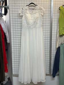 JJ's HOUSE - Lace Top Wedding Dress