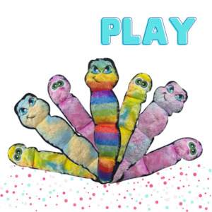 Plush Worm Dog Toy