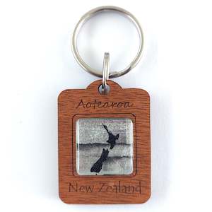 G037 Keyring - NZ Map