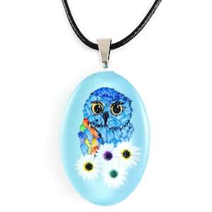 Blue Owl Pendant