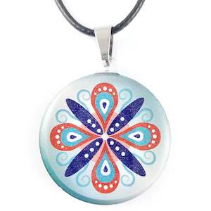 Jewellery: Turquoise Round Ornament Pendant