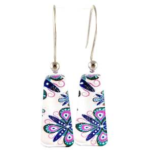 Purple Ornament Earrings