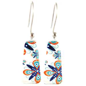 Orange Ornament Earrings