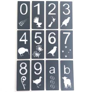 House / Letter Box Numbers - NZ Themes