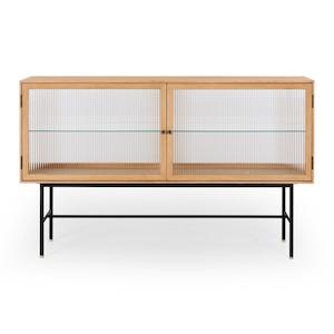 Kobe Sideboard Fluted Glass - Oak