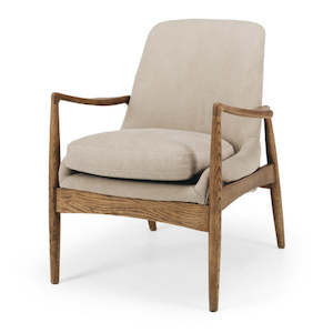 Steiner Armchair - Full Canvas Cement